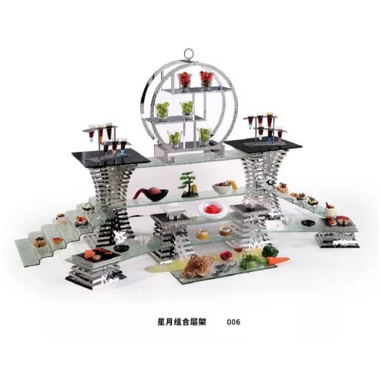 Buffet Dessert Stand Rack Western Buffet Table Setting Dessert Holder Commercial Western Tableware Decoration