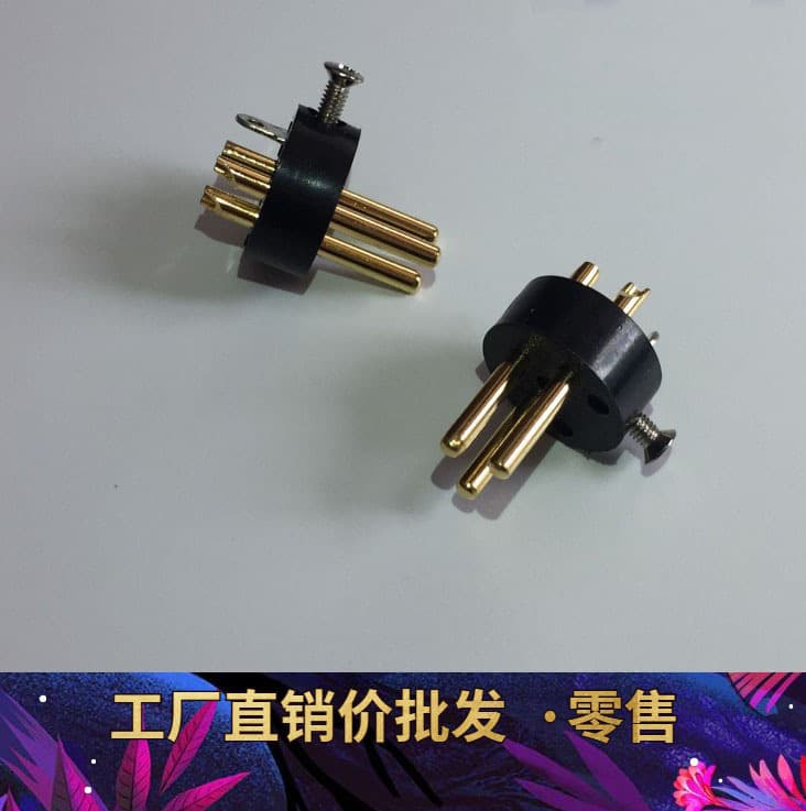 Male XLR Connector Accessories KTV Microphone Connector 3-Pin Gold-Plated XLR Male Connector