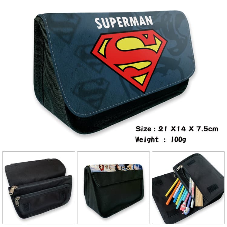 American drama and film peripherals Batman Superman Evil Power Biohazard canvas pencil case stationery box student wallet
