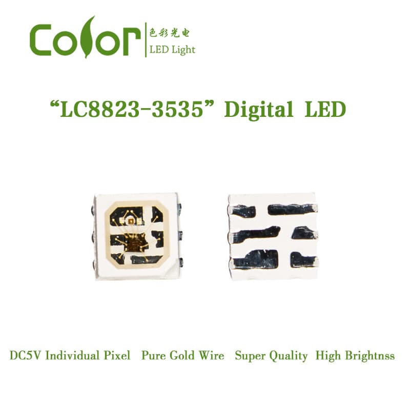LED Color HD107S 3535 Built-in IC Color-Changing Bead 27KHZ High Refresh Rate Factory Direct