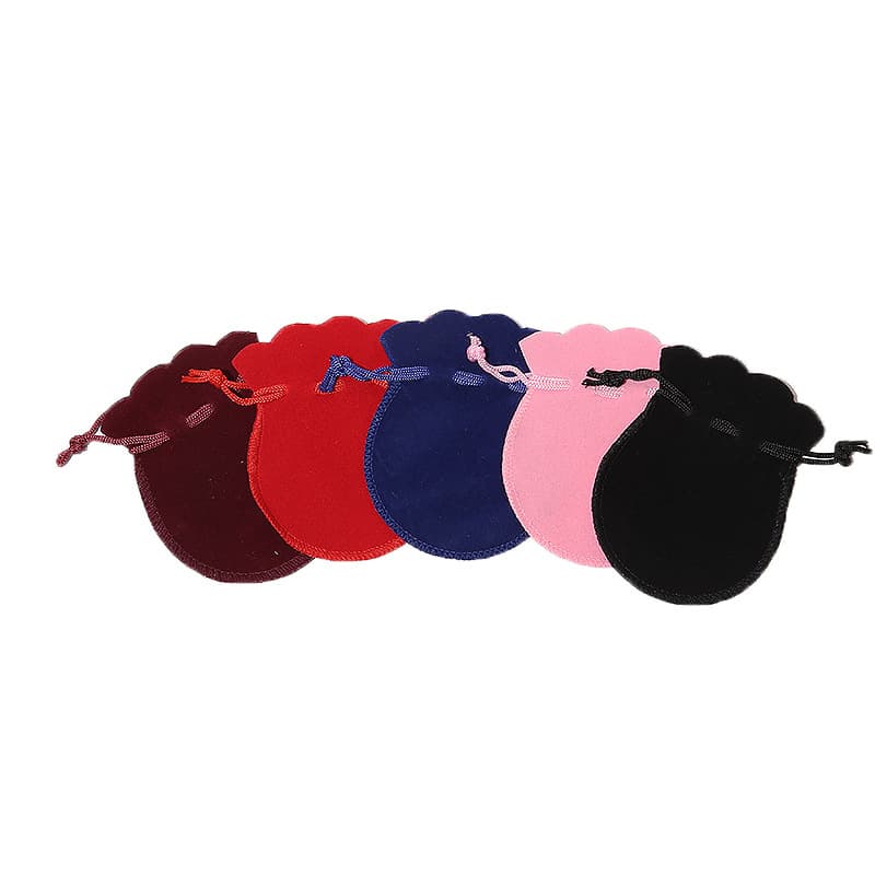 Drawstring Flannel Bag Small Cloth Bag Jewelry Packaging Bag Gourd Storage Bag Jewelry Storage Bag Antique Accessories Bag