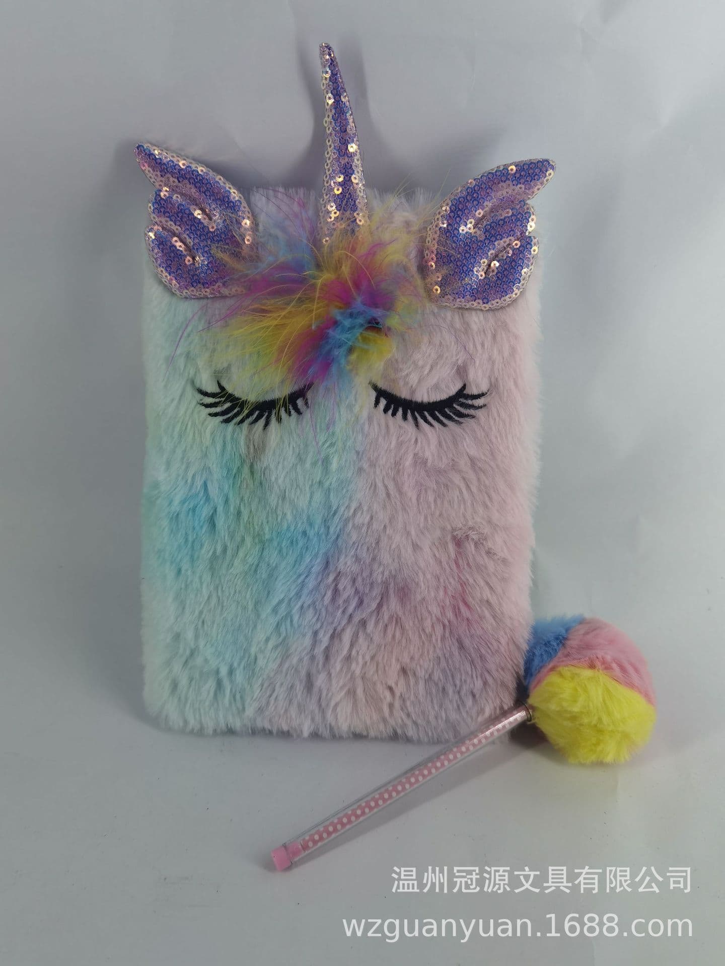 Manufacturer customized, plush notebook set available