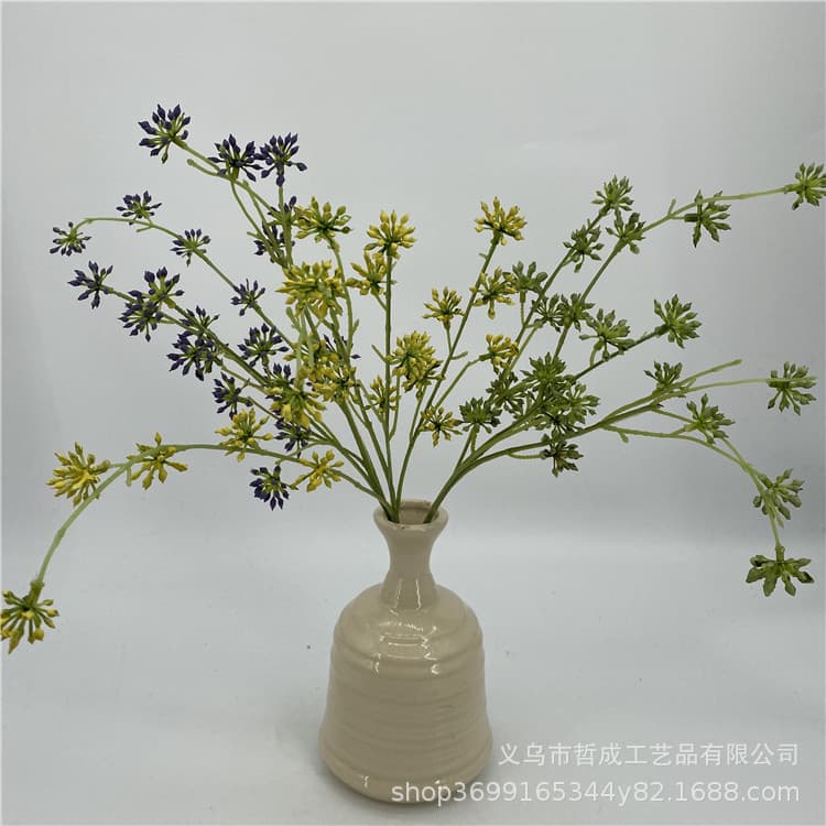 Eucalyptus fruit floral arrangement decoration, artificial plant, star anise, pearl fruit, rice fruit, vegetable and flower decoration.