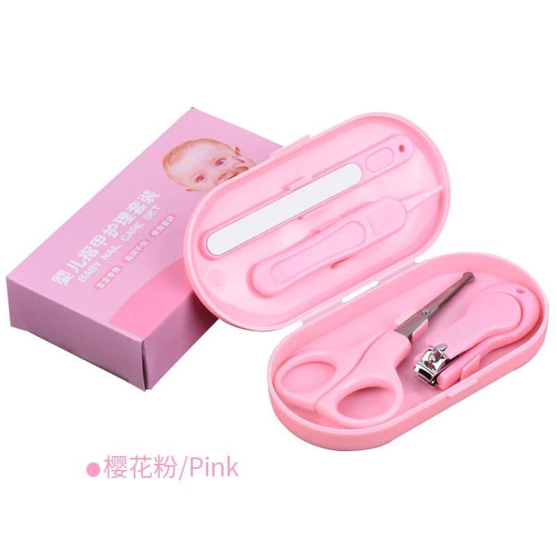 Factory Direct Baby Nail Clipper Set Children Nail Clippers Baby Manicure Set Nail Scissors 4-Piece