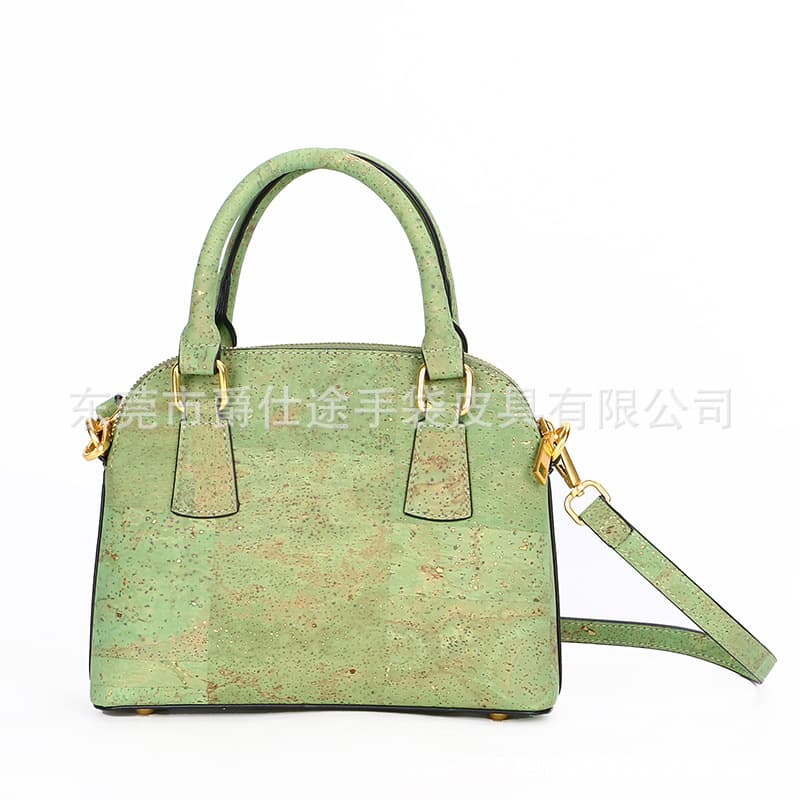 Dongguan factory customized Cork handbag, waterproof eco-friendly genuine wood shoulder bag, simple cork crossbody bag