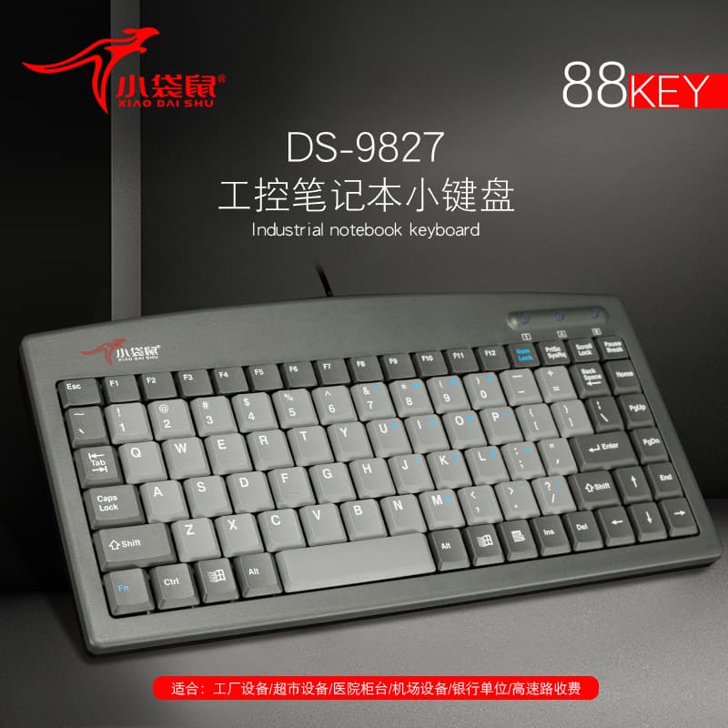Little Kangaroo DS-9827 Industrial Keypad for Medical Equipment, Supermarket, Bank, CNC Machine Accessories, Wired USB