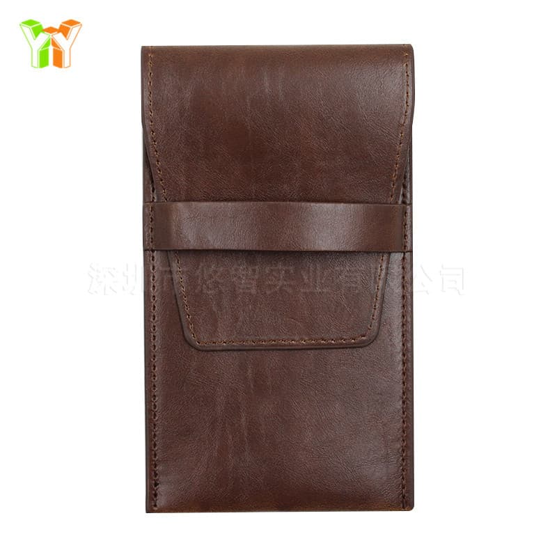 Brown Watch Band Leather Watch Pouch Custom Men's Women's Wristwatch Storage Bag Scratch-Resistant Watch Case