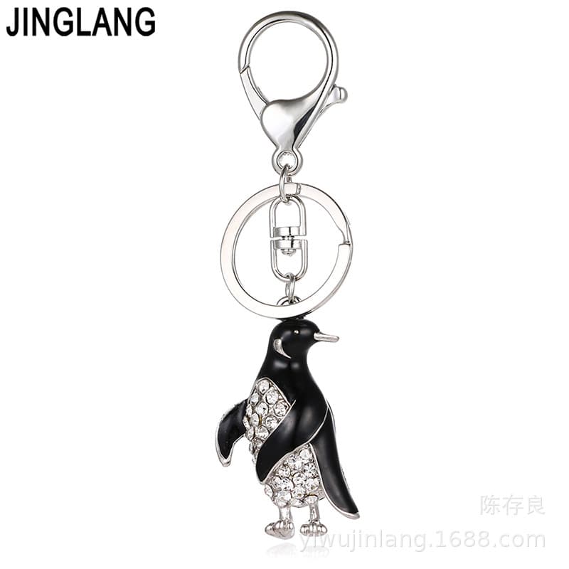 Manufacturer Wholesale Car Key Pendant Penguin Keychain Bag Pendant Keychain Korean Style Creative Cross-border AliExpress