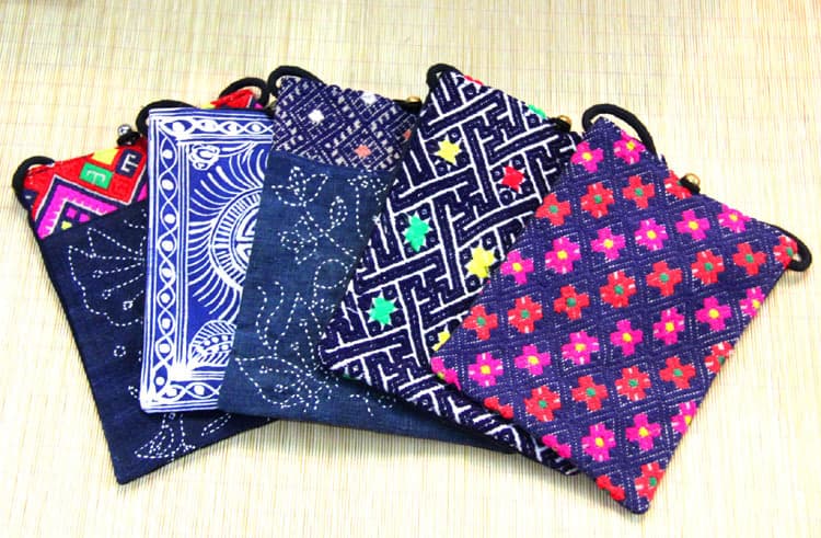 Yunnan-Guizhou Ethnic Minority Hand-Embroidered Cloth Bag Special Women's Crossbody Phone Bag Utility Pouch