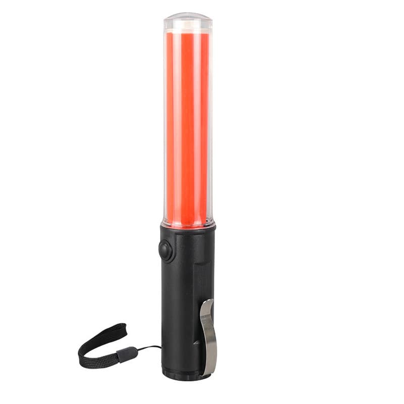 26CM Traffic Baton, LED Concert Glow Stick with Magnetic Hook and Lanyard, Multi-functional Fire Evacuation Wand