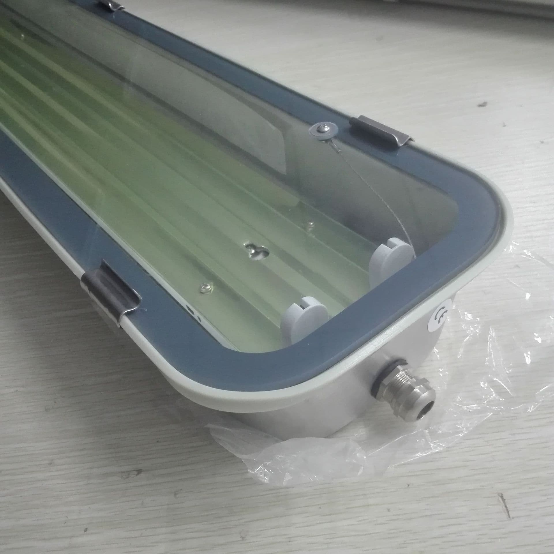 T8 Triple-proof Light Stainless Steel Shell Subway Tunnel Lighting Lamp Housing LED Double Tube Waterproof Metal Custom Shell