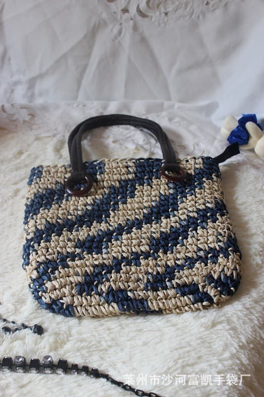 Fashion Handheld Straw Bag, Shoulder Corn Husk Woven Purse, Beach Vacation Tote, Country-style Casual Summer Women's Bag
