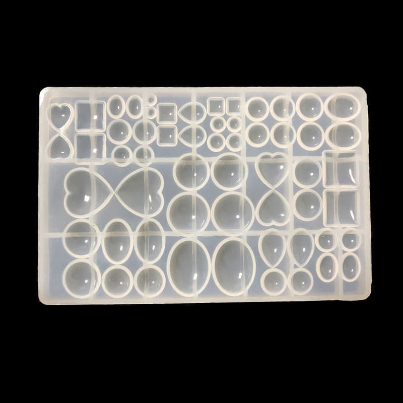 Large DIY Crystal Epoxy Sticker Mold, Time Gem Sticker Pendant Silicone Mold Styles and Sizes