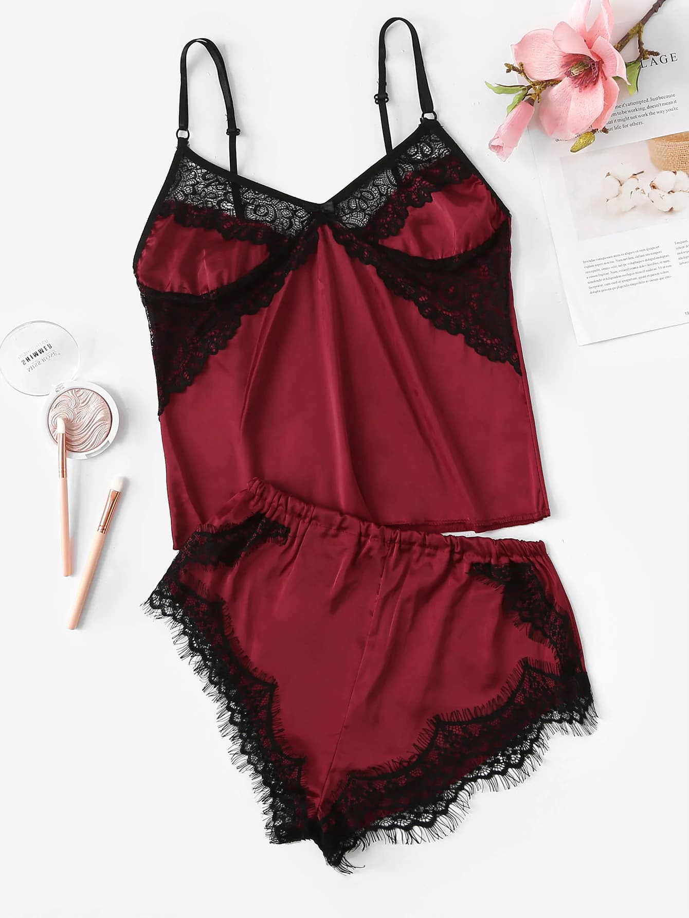 Sexy Lace Camisole Sleepwear for Women, Cute Nightgown, Drop Shipping Wholesale for Cross-Border Trade to Europe and America