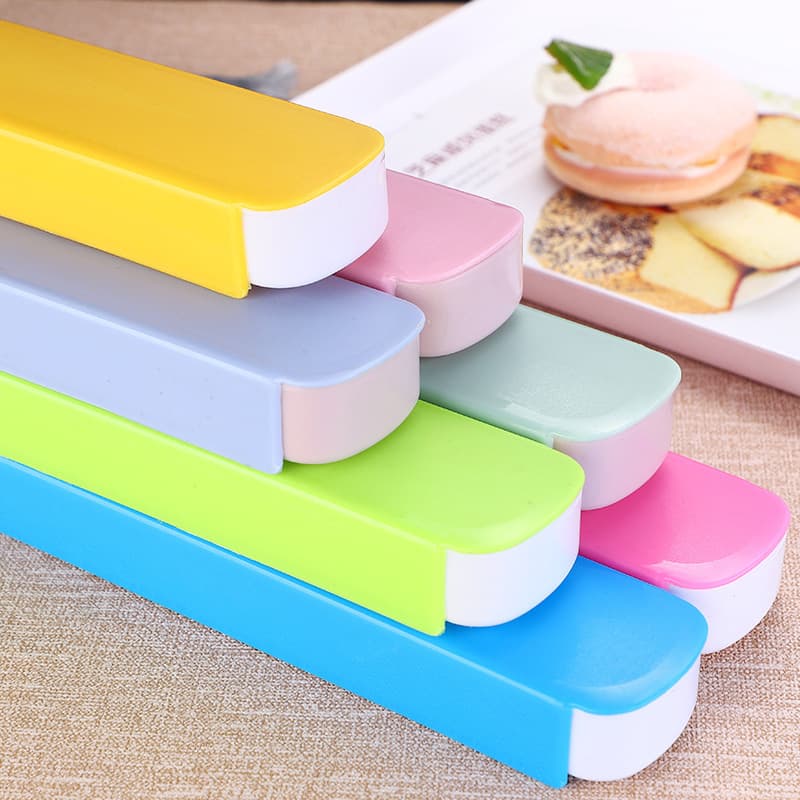 Colored Pull-Out Box Plastic Portable Utensil Box Ear Pick Tool Drawer Box Travel Gift Chopstick Spoon Box
