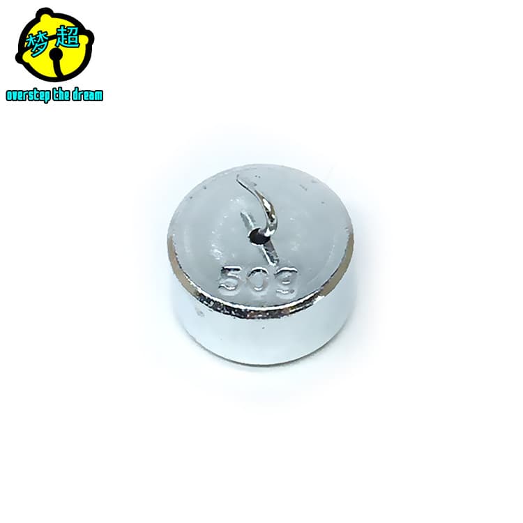 50g hook weight, single piece, teaching instrument accessory for physics experiment kits and laboratory tools.