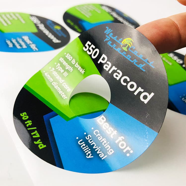 Factory Direct Self-Adhesive PVC Transparent Paper Label Printing, All Kinds of Color Stickers, Customizable