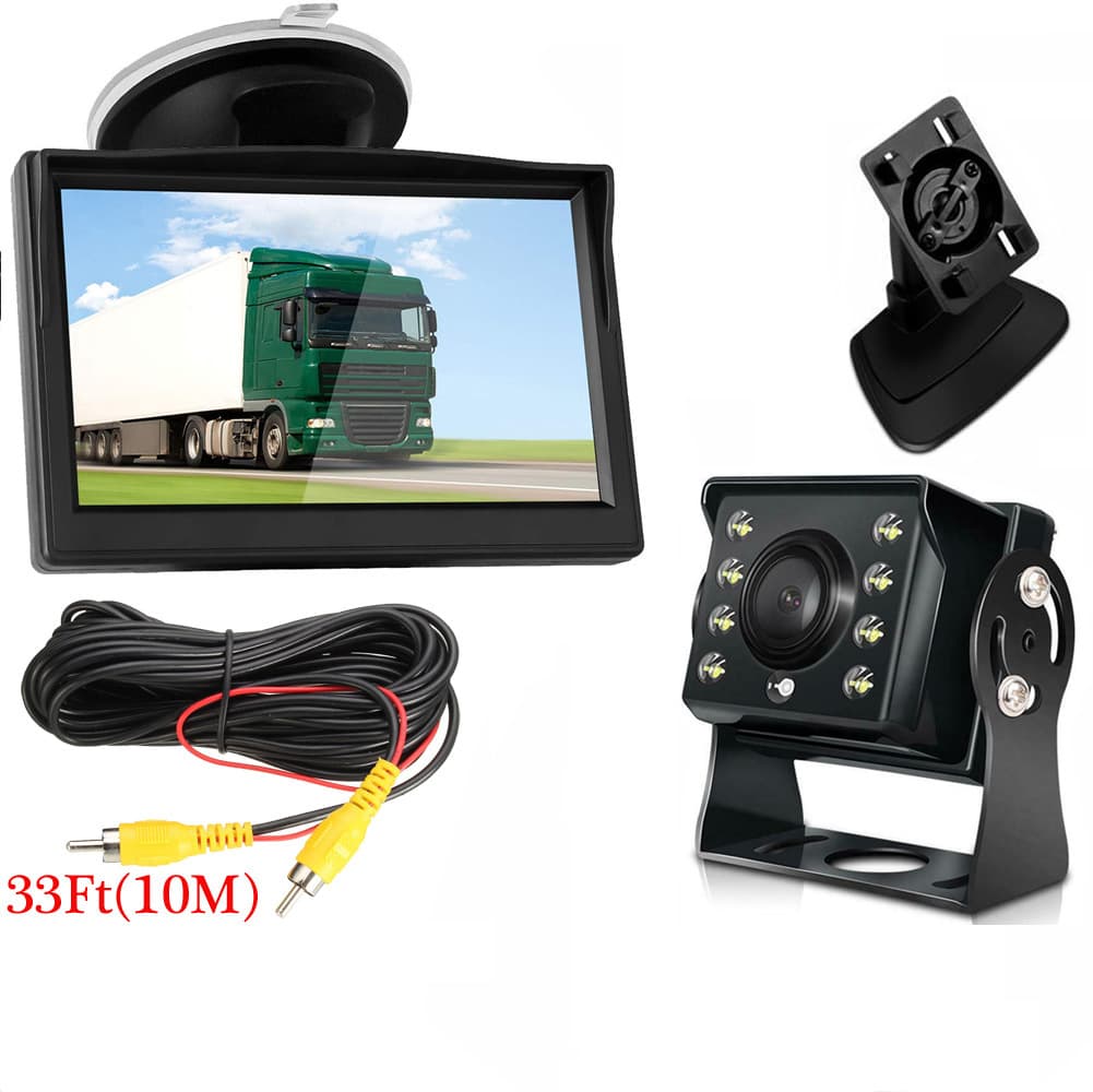 EBAY new product 5-inch car display HD truck reversing camera 12-24V universal factory price