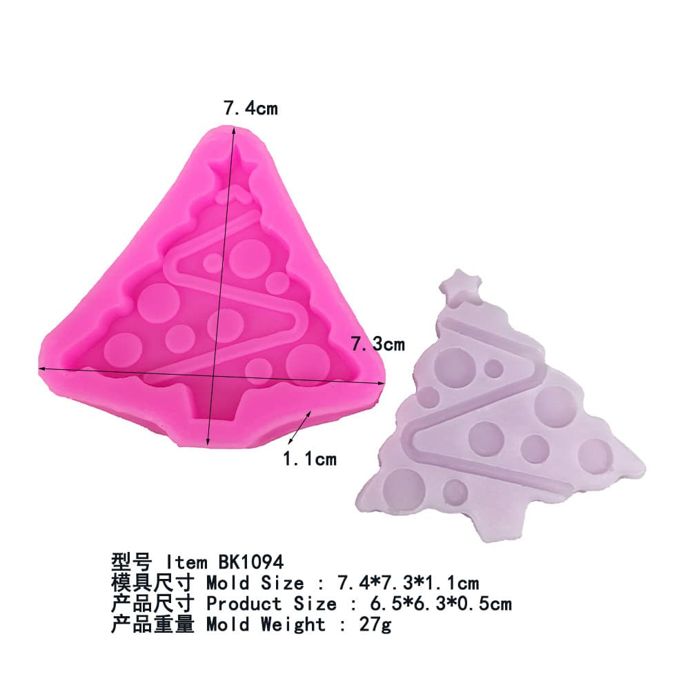 BK1094 Christmas Tree Aromatherapy Gypsum Mold Silicone Mold