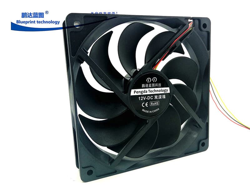 Speed Measurement 12025 12CM Computer Case 24V12V Quiet High Airflow Dual Ball Bearing Radiator Fan