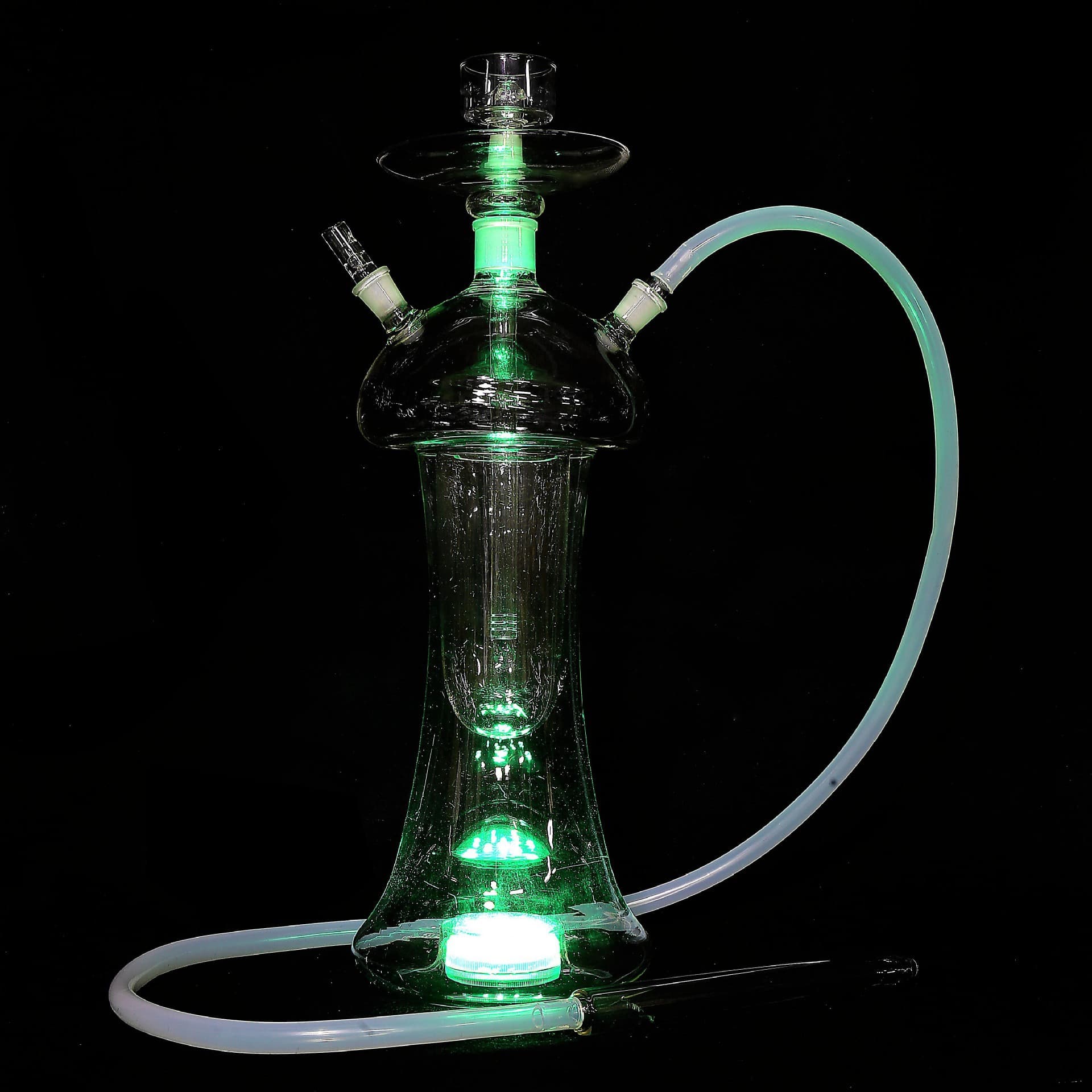 Cross-border sourced hookah, Arabic hookah full set, glass hookah base, LED light hookah accessories hookah