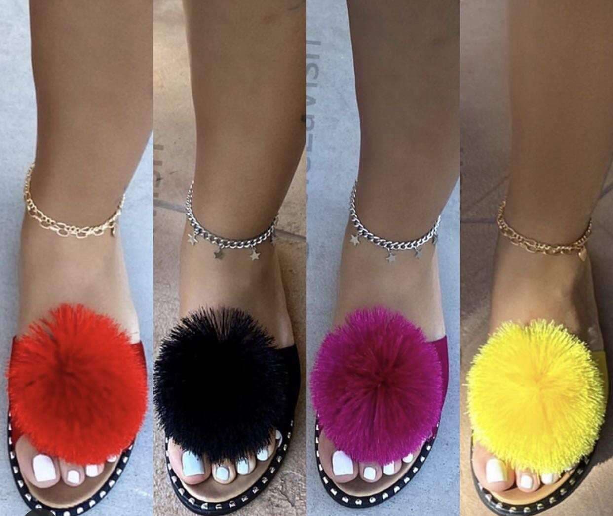 Summer European and American export plus size flat fringed slippers including outdoor sandals factory wholesale in stock