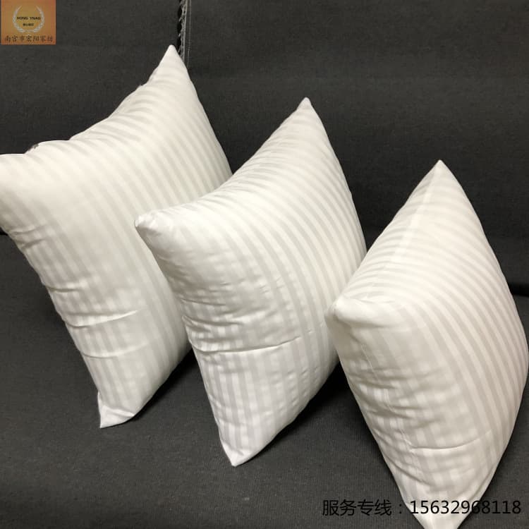Factory Wholesale Striped Fabric 45 50 55 Throw Pillow Insert Cushion Core Vacuum Compressed Square Pillow Core