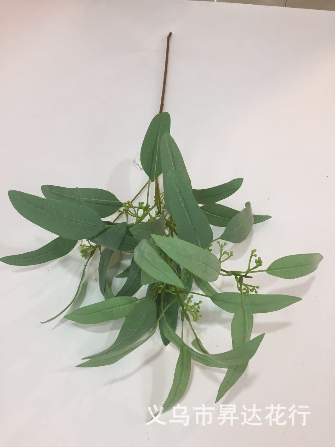 Simulated single lemon ficus olive branch pointed leaf eucalyptus with fruit home flower arrangement decoration with leaf silk flower wholesale