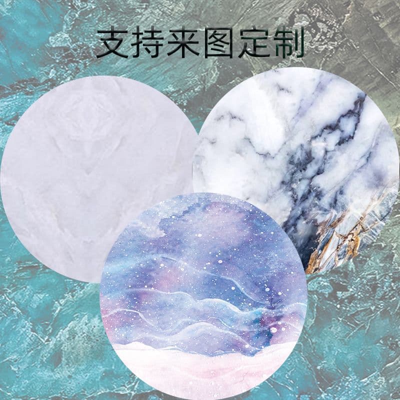 Round Marble Mouse Pad Amazonmousepad Mouse Pad DIY Wholesale Amazon Internet Cafe Internet Cafe