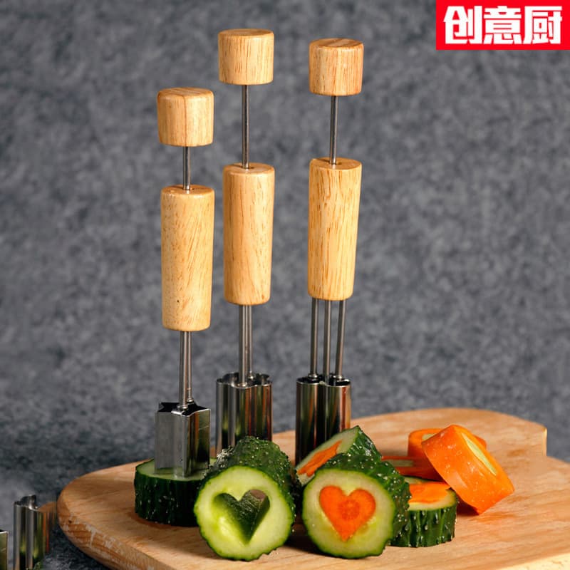 Fruit and Vegetable Flower Corer, Radish Carving Knife, Pastry Press Mold, Creative Kitchen Tool, Fruit Flower Cutting Mold