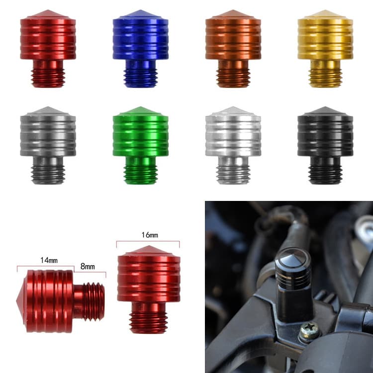 Electric vehicle and motorcycle modified rearview mirror decorative screws, mirror seat hole plug, front and rear reverse mirror plug, universal