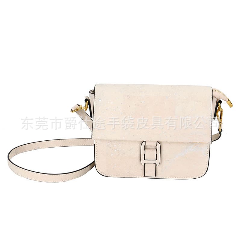 European and American new Cork shoulder bag, sweet lady-style cork crossbody bag, elegant genuine wood crossbody bag