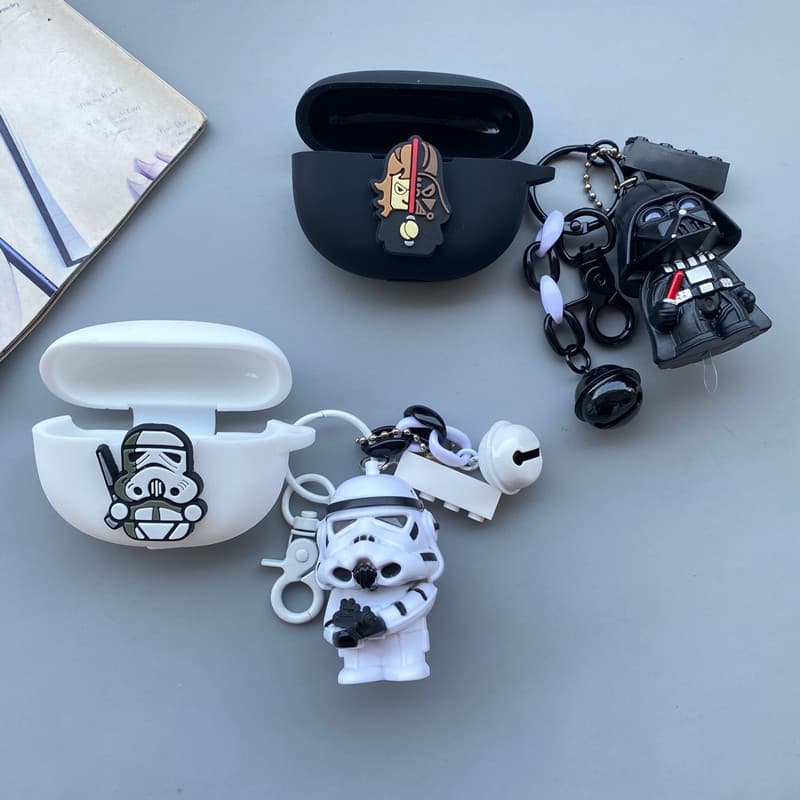 For OnePlus Nord Buds 3 Pro Bluetooth Headset Case Black and White Cartoon Soft Case