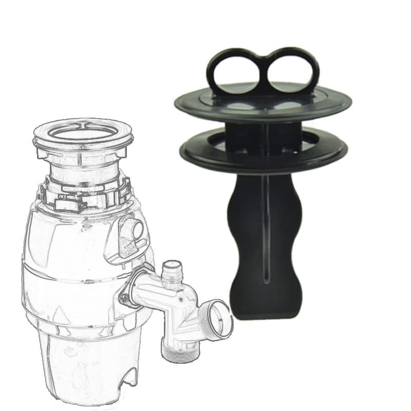 Kitchen food waste disposer feeder stopper bar grinder water plug basin blocker garbage disposal accessories