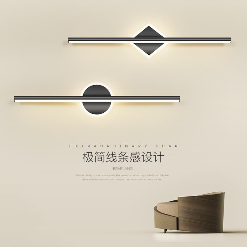 Mirror cabinet light, modern minimalist hotel bathroom mirror cabinet light, creative and personalized light luxury Nordic style dressing table makeup light