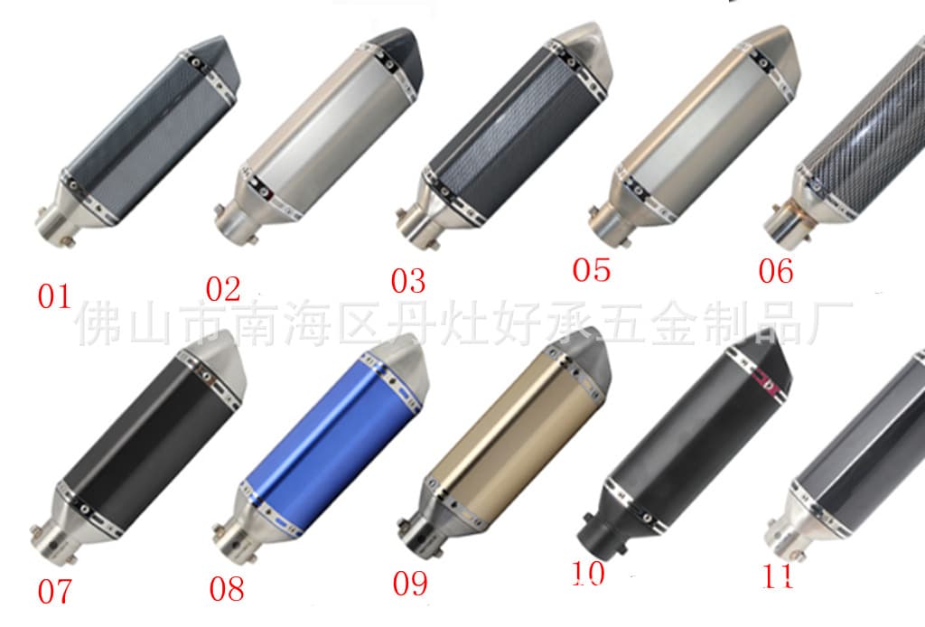 Factory Direct Hexagonal Yellow Dragon Motorcycle Exhaust Pipe Large Displacement Sports Car Sound Imitation Scorpion Wanhu Exhaust Pipe