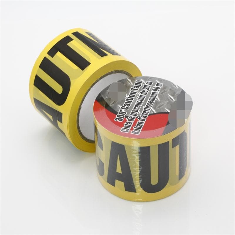 Cross-border supply yellow PE caution tape, disposable red-white and yellow-black striped warning tape