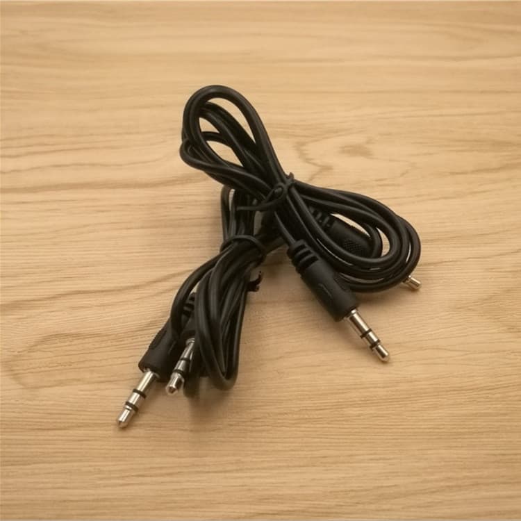 3.5mm Male to Male AUX Audio Cable for Car, 1m Recording Line, USB Speaker Charging Cable