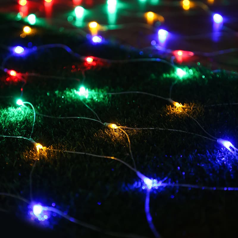 LED Net Light Outdoor Waterproof Starry String Light Festival Wedding Christmas Decoration Light Outdoor Engineering Factory Direct Sales