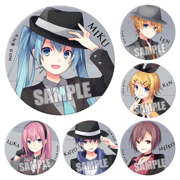 Hatsune Badge Kagamine Len/Rin/Surune/KAITO/MEIKO/Miku Anime Badge Pendant H