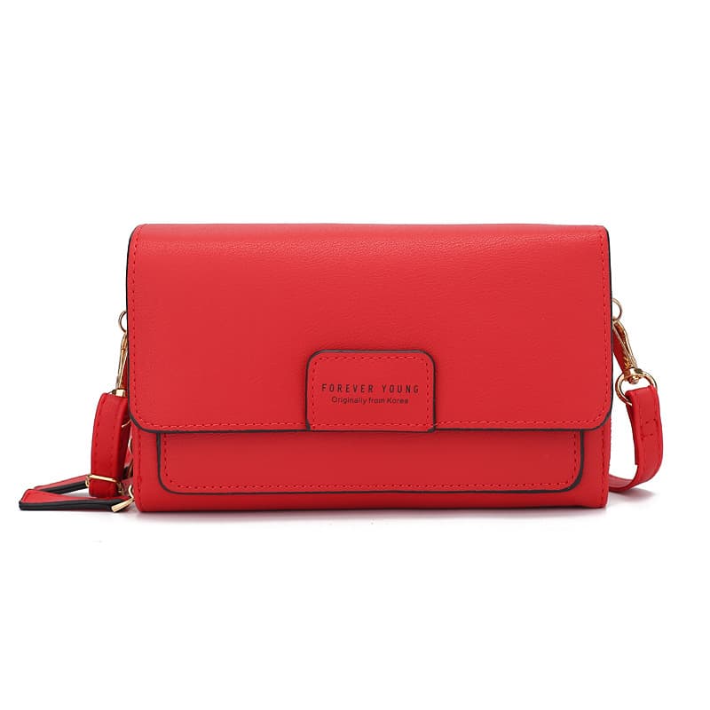 New style women's wallet Korean style large capacity multi-compartment trendy shoulder sling bag long zipper clutch coin purse