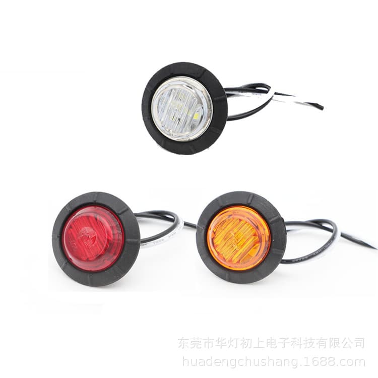 Hot Sale 6LED 1.25-Inch 12V Turn Signal Light for Trucks, Cars, Side Marker Light, Yacht Signal Light