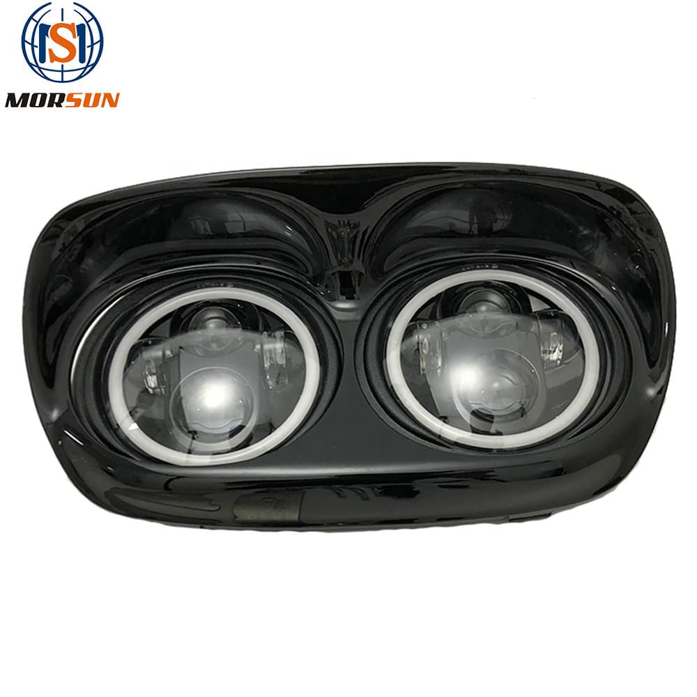 Compatible with 5.75-inch Harley Dual-Light LED Headlight, Harley Davidson Road Glide Dual-Light Headlamp