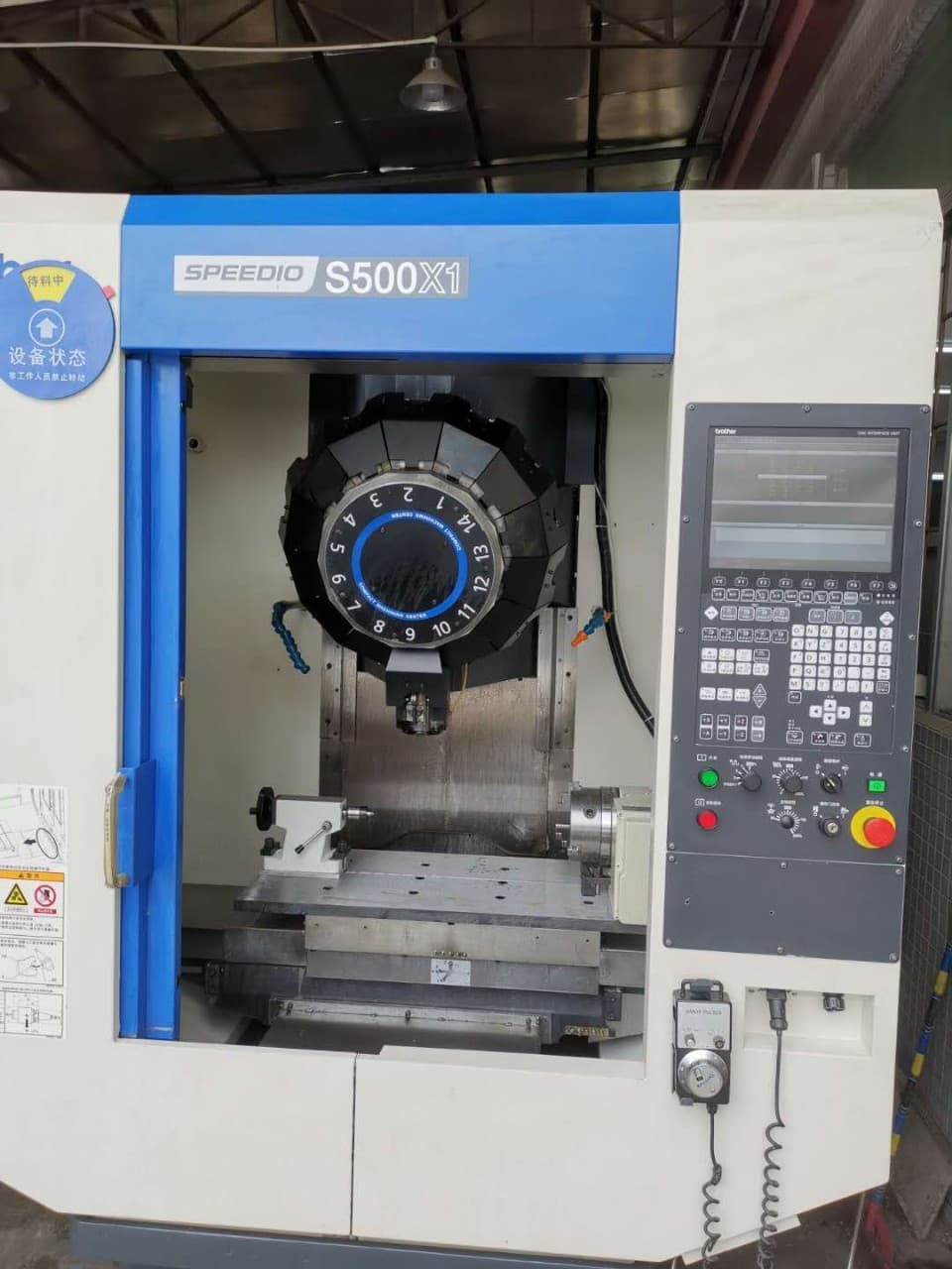 Batch of Japanese original Brother drilling and tapping center S500X1, spindle 16000 RPM with Japanese Snow and 170 four-axis