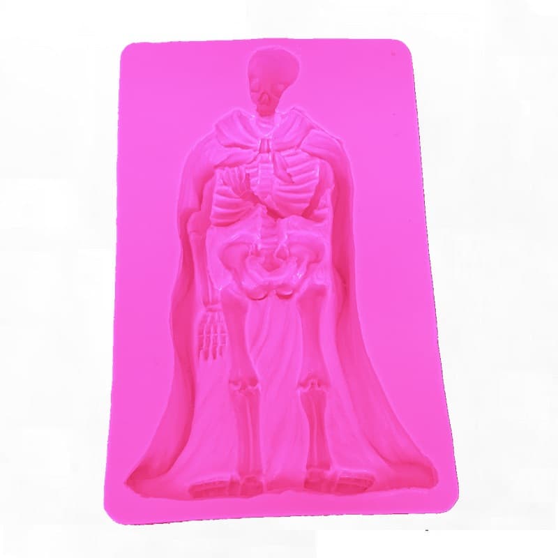 Halloween Ghost Angel Skeleton Silicone Mold Fondant Gum Paste Baking Cake Decoration Mold Clay Mold