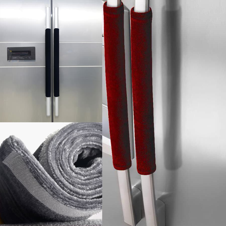Refrigerator Handle Cover Refrigerator Handle Protector Door Handle Cover Flannel Cloth Handle Cover