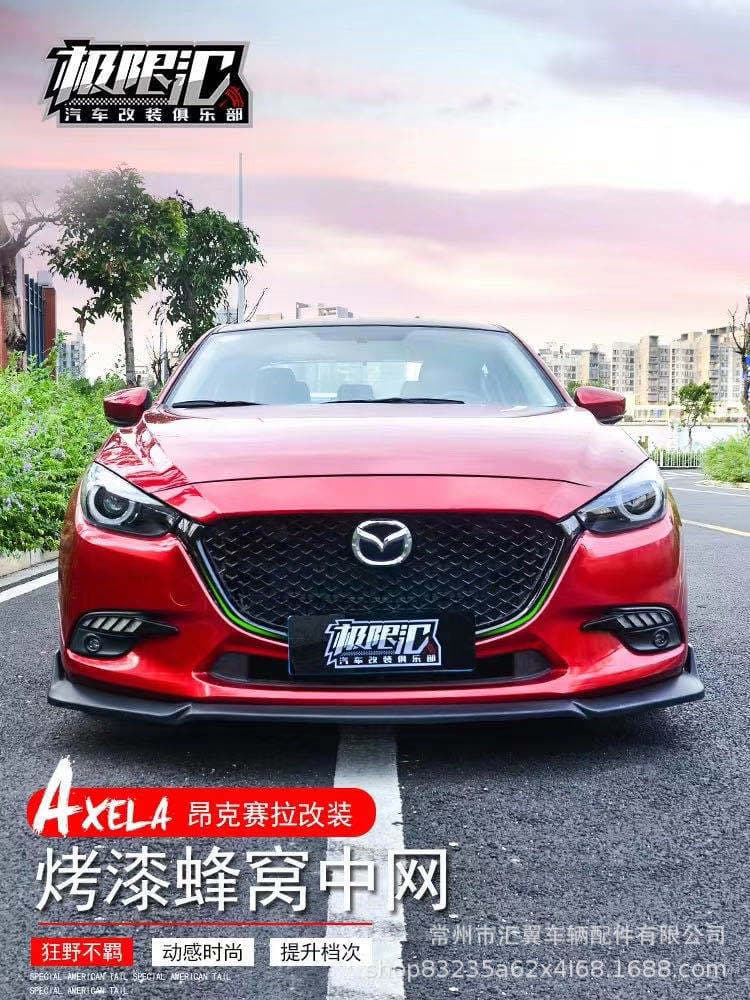 For 2017-2019 Mazda 3 Axela Modified Grille Mazda 3 Axela Grille Mazda 3 Honeycomb Grille