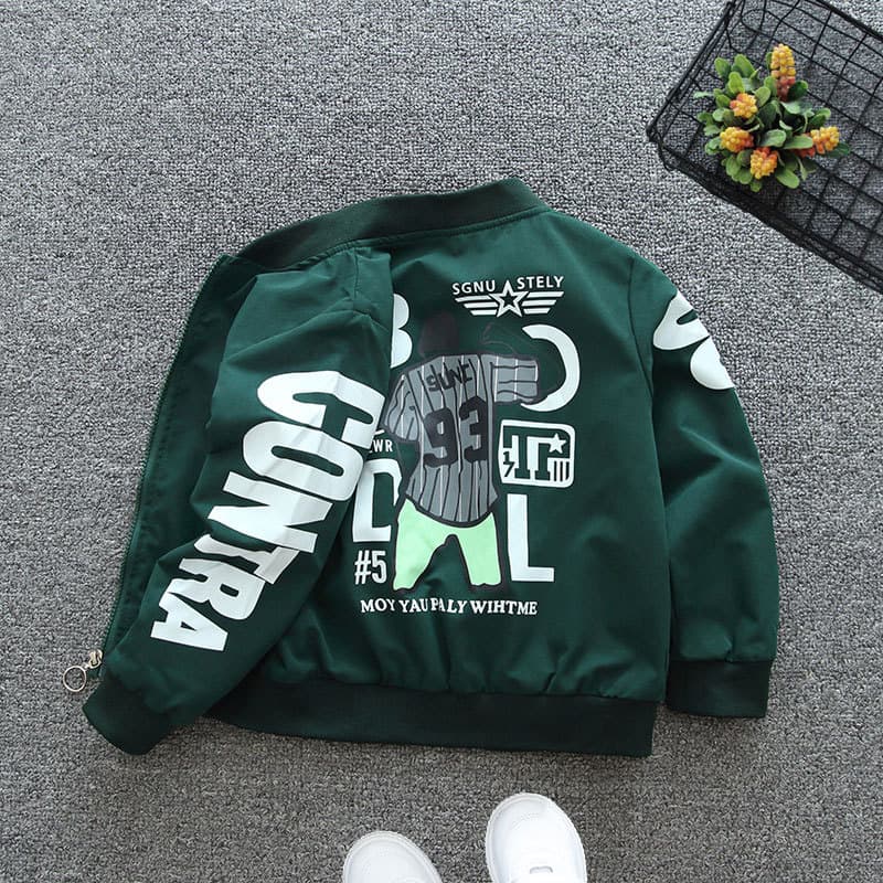 Children's Clothing Boys' Big Kids' Coat Spring Thin 2025 New Children's Casual Stylish Leisure Top Baseball Uniform Trendy