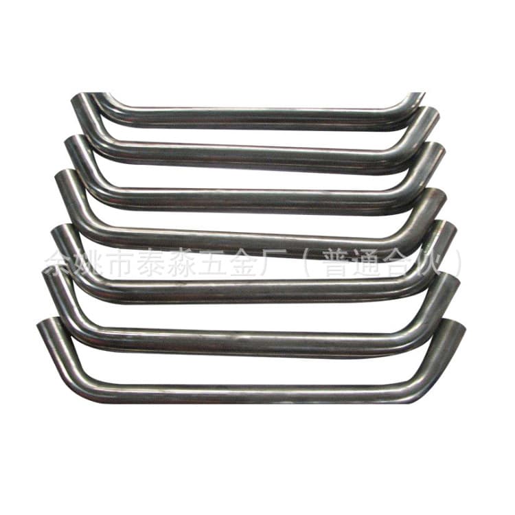 Round Pull Handle Furniture Hardware CNC Tube Bending Laser Cutting High Precision