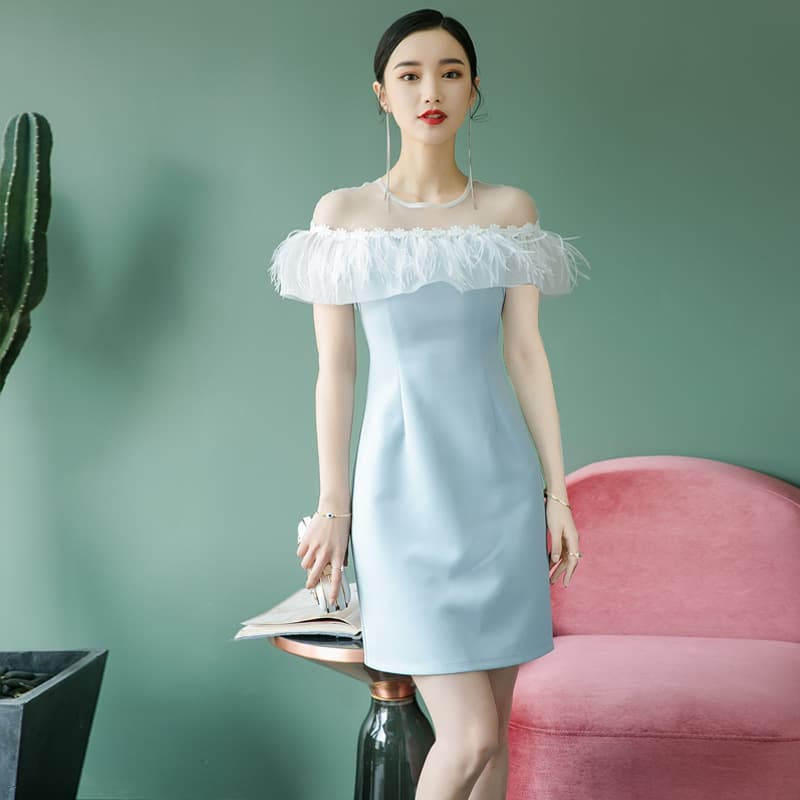 2026 Winter New Evening Dress for Women, Wearable for Daily, Bridesmaid, Banquet, Elegant One-Shoulder Fringe Dress
